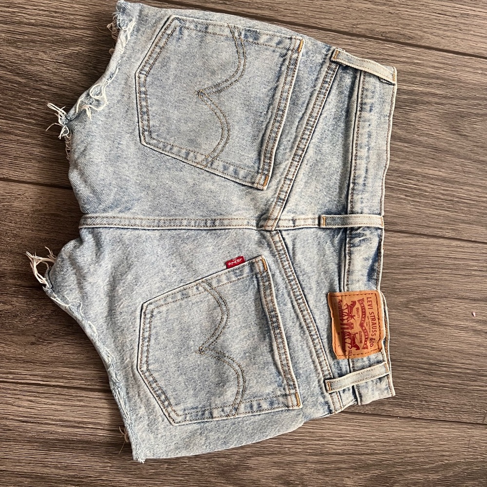 Levi's Sky Blue Denim Shorts